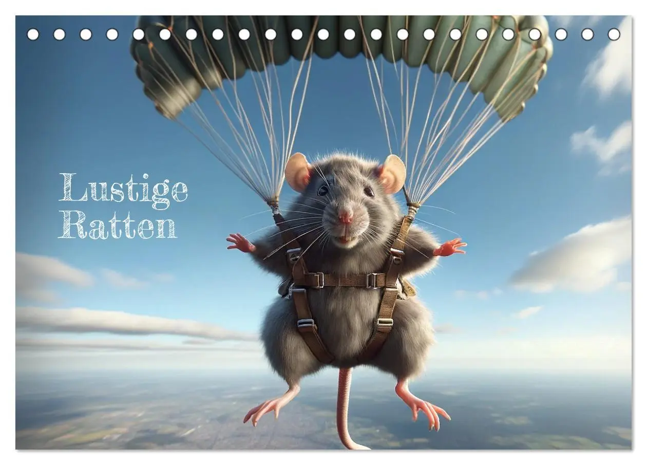 Cover: 9783457478196 | Lustige Ratten (Tischkalender 2026 DIN A5 quer), CALVENDO...