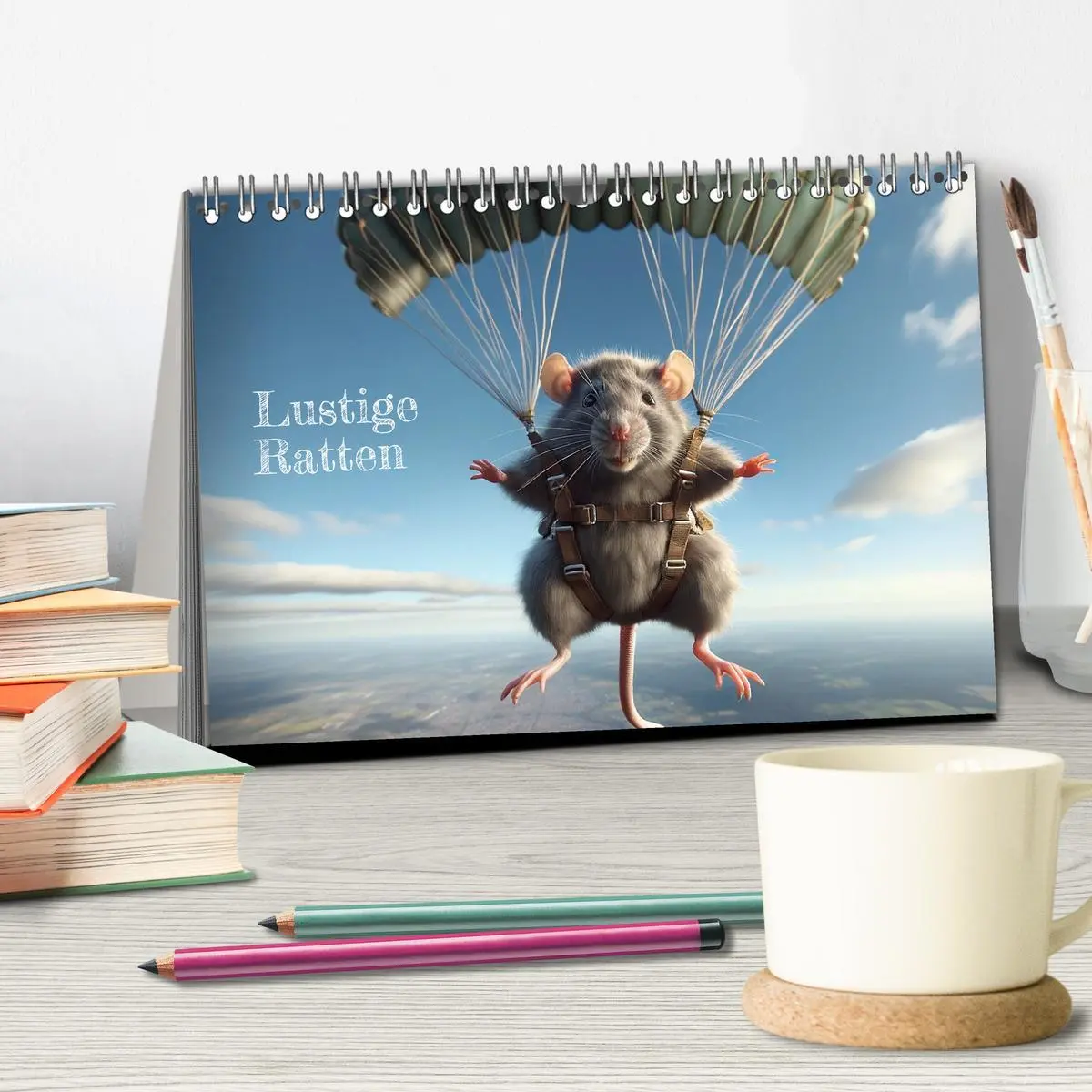 Bild: 9783457478196 | Lustige Ratten (Tischkalender 2026 DIN A5 quer), CALVENDO...