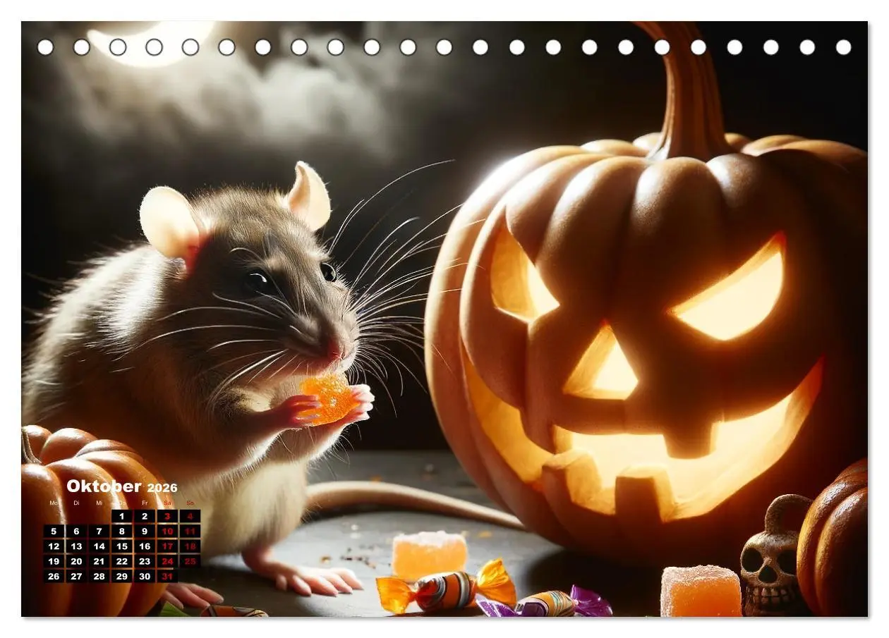 Bild: 9783457478196 | Lustige Ratten (Tischkalender 2026 DIN A5 quer), CALVENDO...