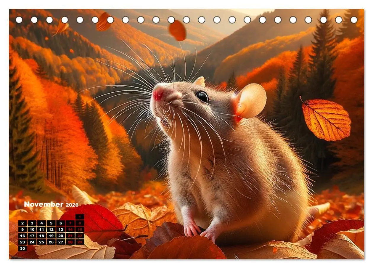 Bild: 9783457478196 | Lustige Ratten (Tischkalender 2026 DIN A5 quer), CALVENDO...