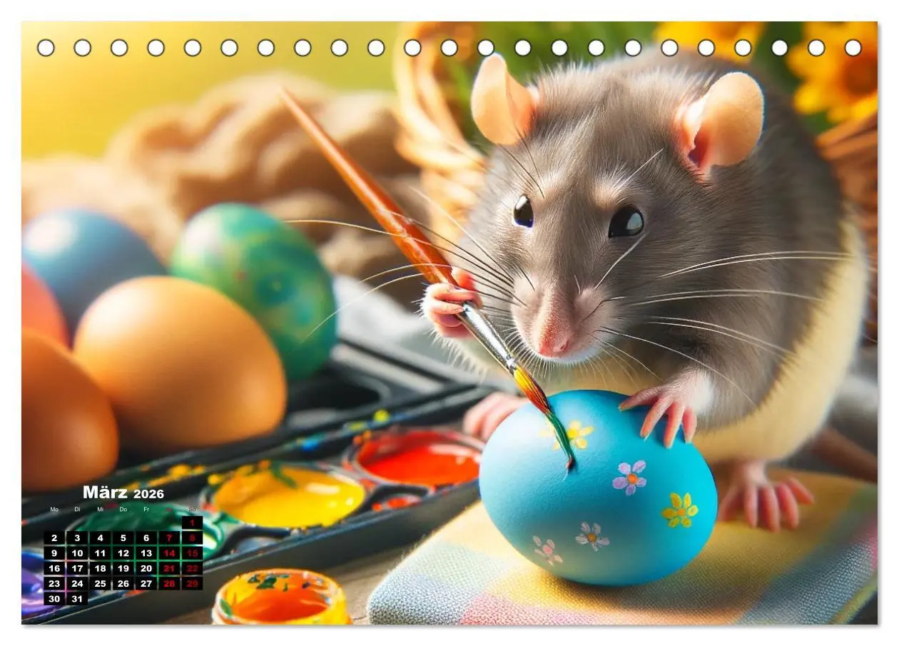 Bild: 9783457478196 | Lustige Ratten (Tischkalender 2026 DIN A5 quer), CALVENDO...