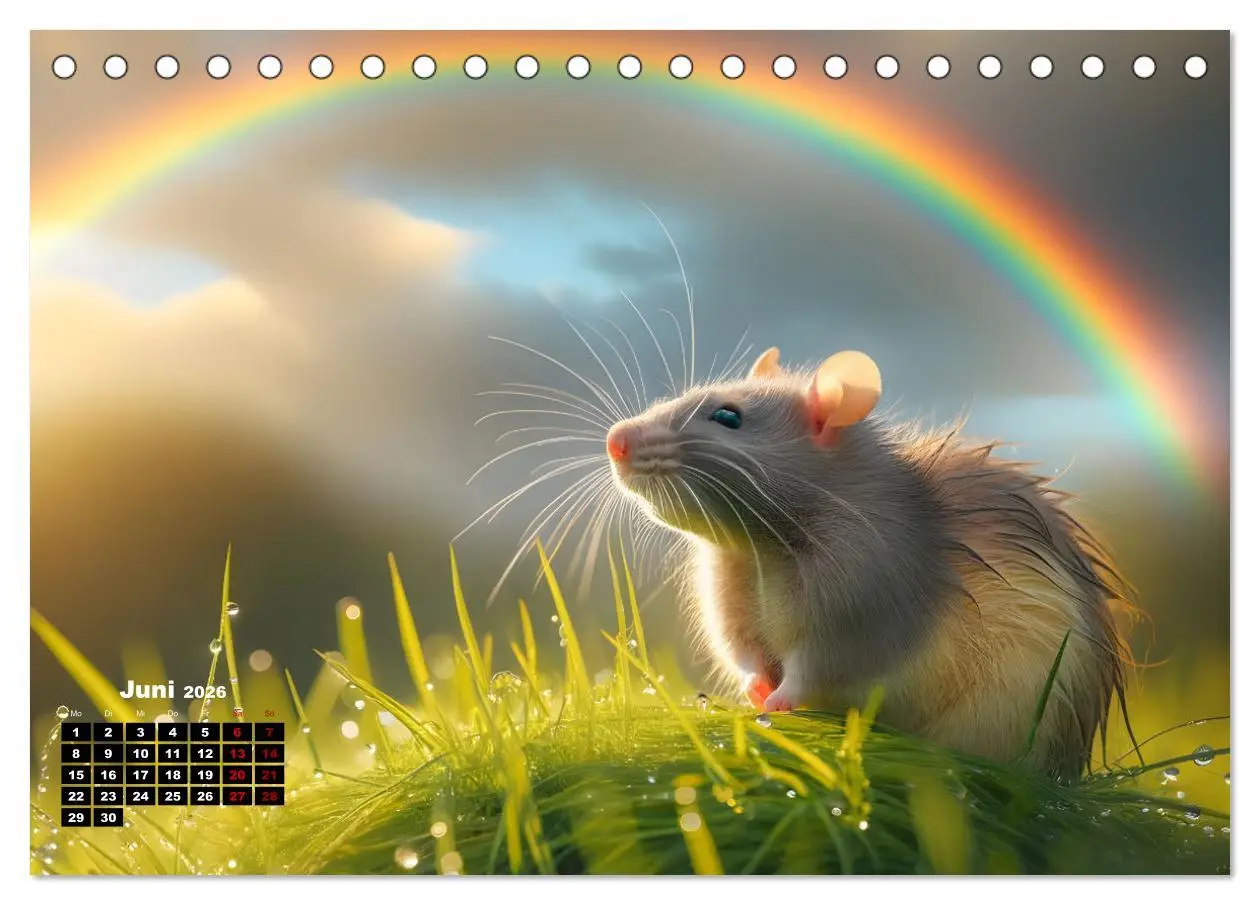 Bild: 9783457478196 | Lustige Ratten (Tischkalender 2026 DIN A5 quer), CALVENDO...
