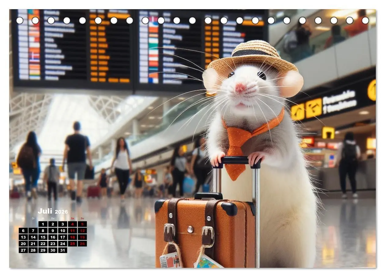 Bild: 9783457478196 | Lustige Ratten (Tischkalender 2026 DIN A5 quer), CALVENDO...