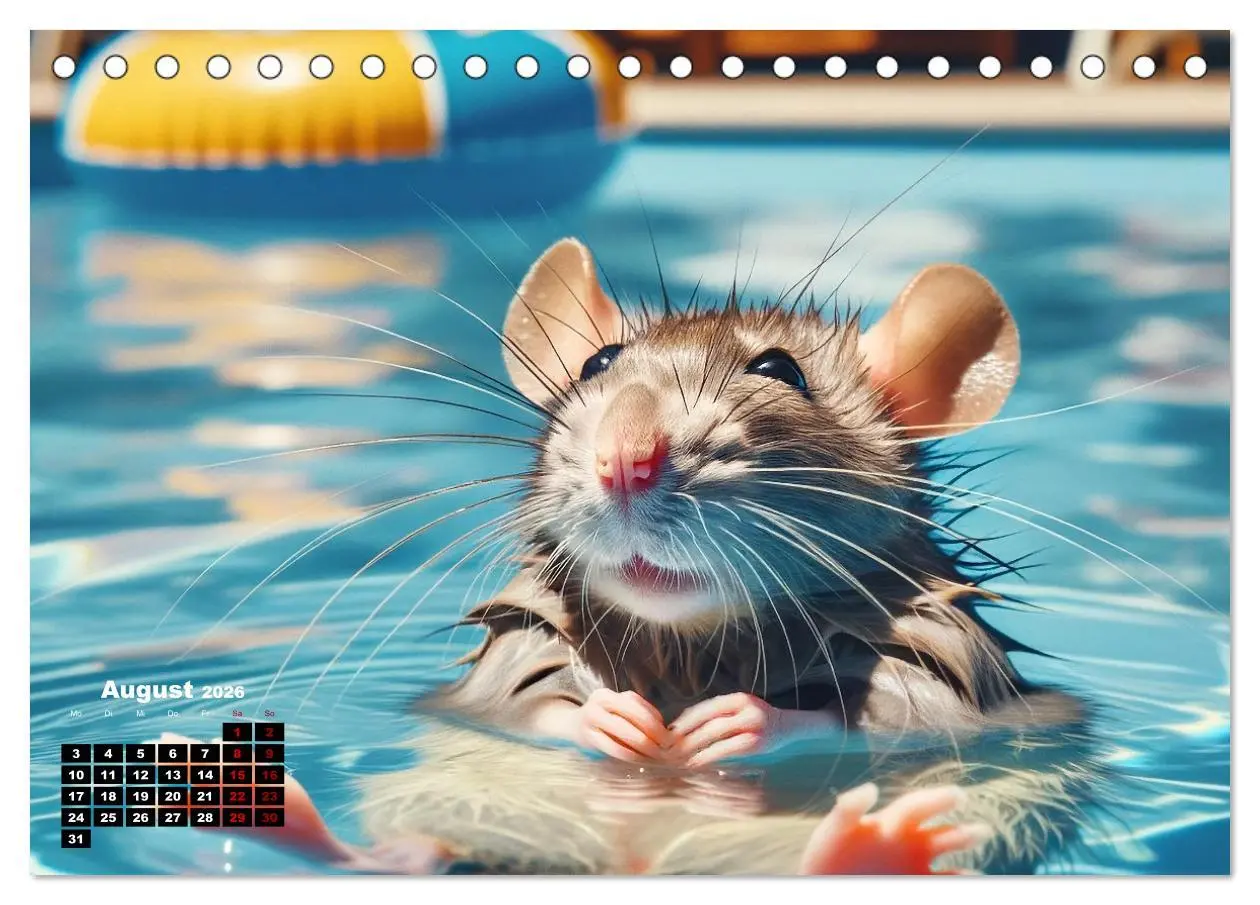 Bild: 9783457478196 | Lustige Ratten (Tischkalender 2026 DIN A5 quer), CALVENDO...
