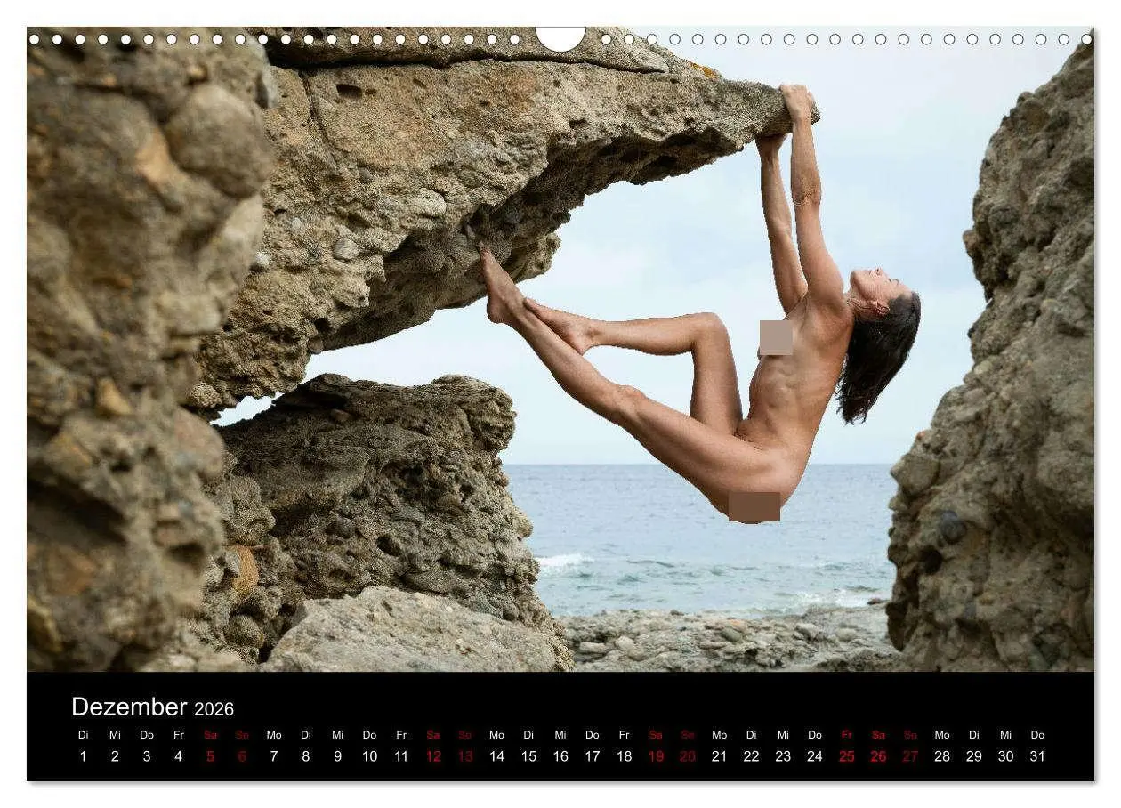 Bild: 9783457618196 | Aktfotografie auf Felsen (Wandkalender 2026 DIN A3 quer), CALVENDO...