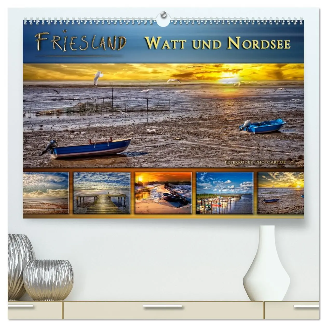 Cover: 9783516188196 | Friesland - Watt und Nordsee (hochwertiger Premium Wandkalender...