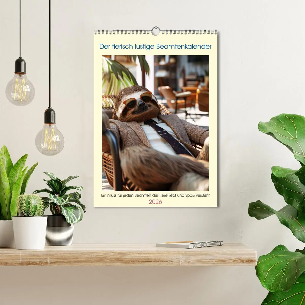 Bild: 9783516258196 | Der tierisch lustige Beamtenkalender (Wandkalender 2026 DIN A3...