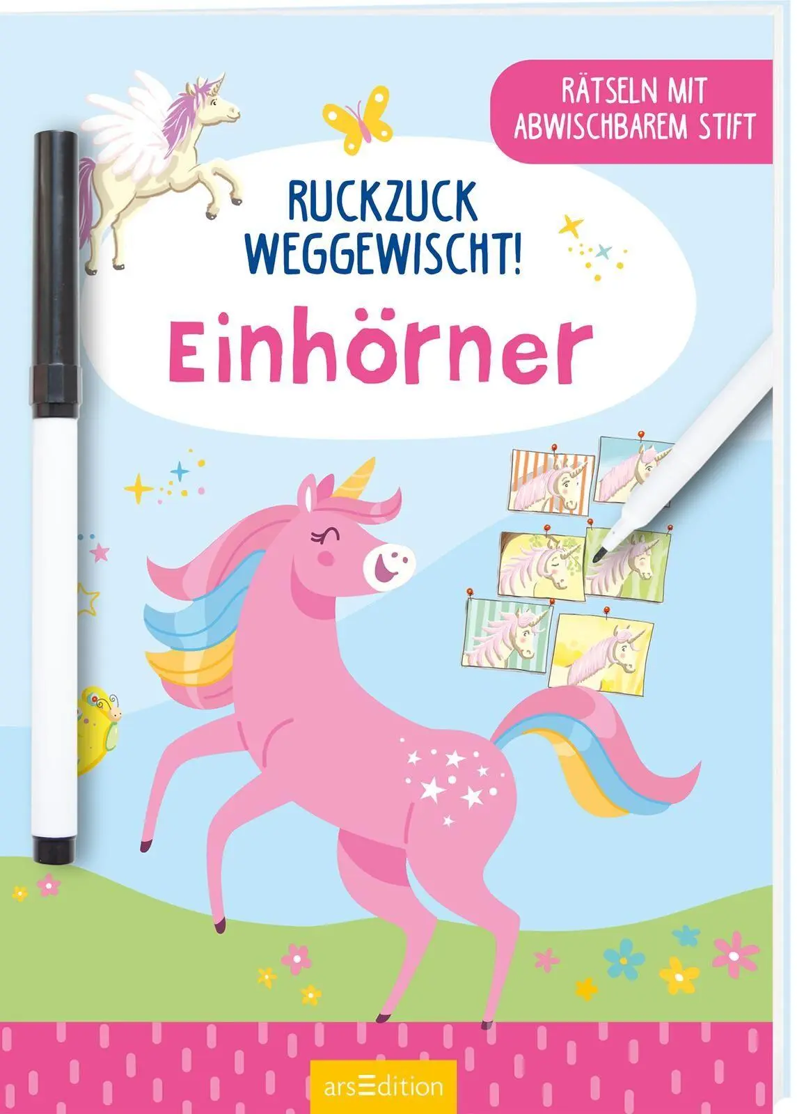 Cover: 9783845868196 | Ruckzuck weggewischt! Einhörner | Rätseln mit abwischbarem Stift