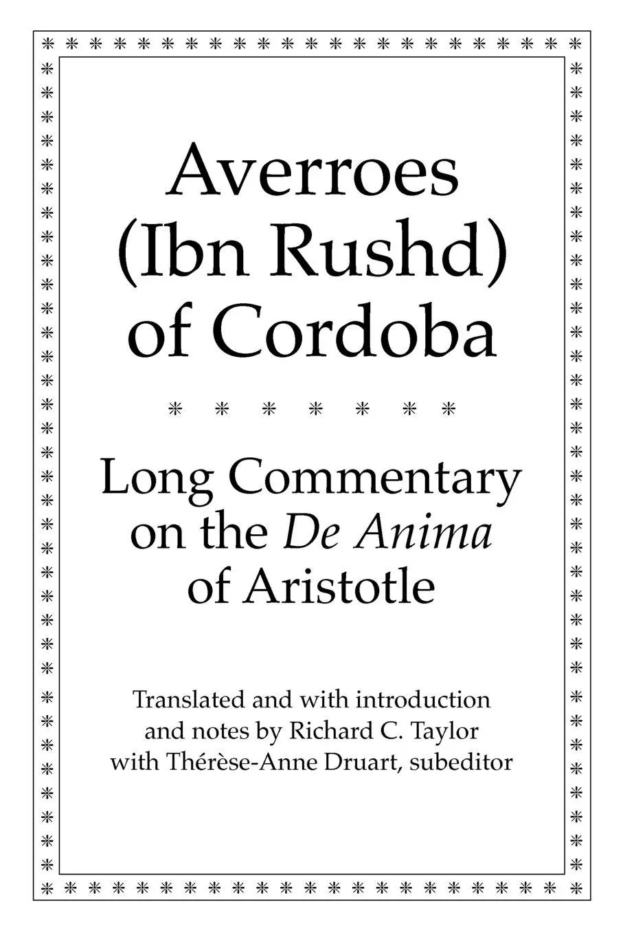 Cover: 9780300178296 | Long Commentary on the de Anima of Aristotle | Averroes | Taschenbuch