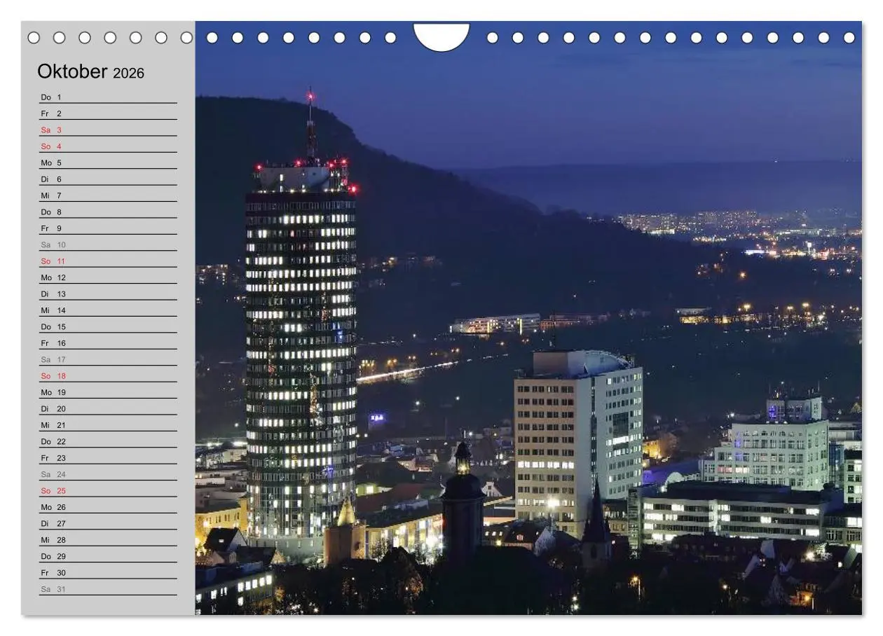 Bild: 9783516008296 | Jena in Thüringen (Wandkalender 2026 DIN A4 quer), CALVENDO...