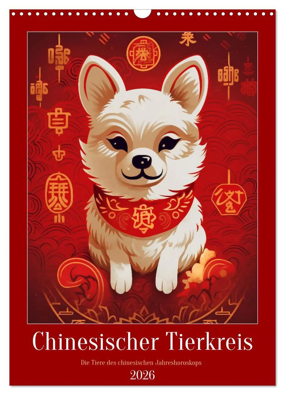 Cover: 9783516318296 | Chinesischer Tierkreis (Wandkalender 2026 DIN A3 hoch), CALVENDO...