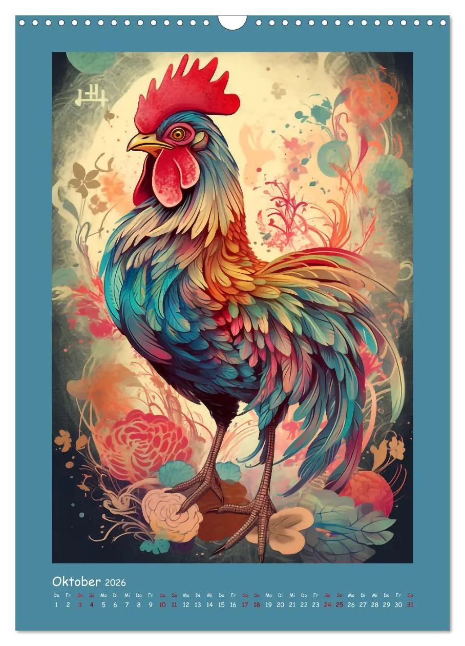 Bild: 9783516318296 | Chinesischer Tierkreis (Wandkalender 2026 DIN A3 hoch), CALVENDO...