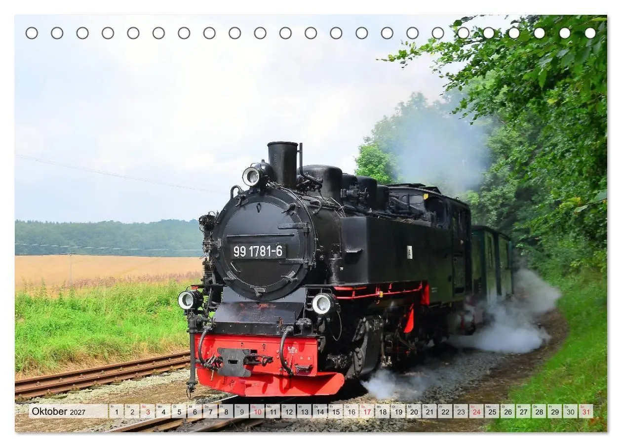 Bild: 9783569718296 | Mit Dampf über die Insel Rügen (Tischkalender 2027 DIN A5 quer),...