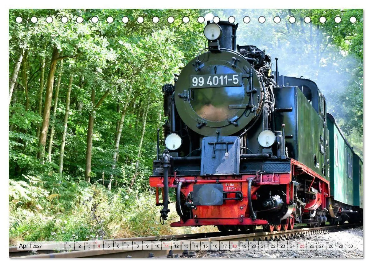 Bild: 9783569718296 | Mit Dampf über die Insel Rügen (Tischkalender 2027 DIN A5 quer),...