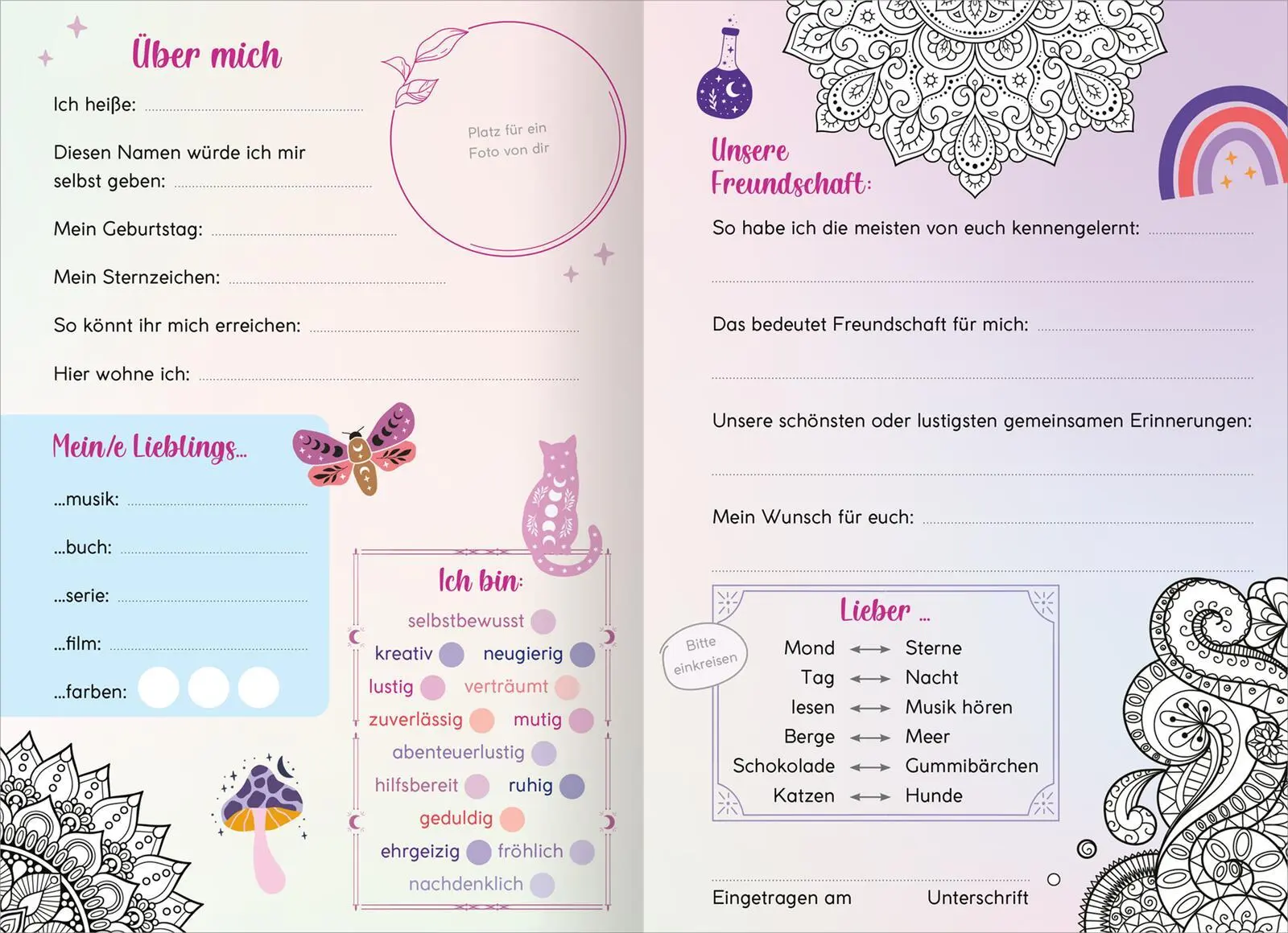Bild: 4014489138396 | My Best Friends Freundebuch mit Magic Mandalas | Buch | 80 S. | 2025