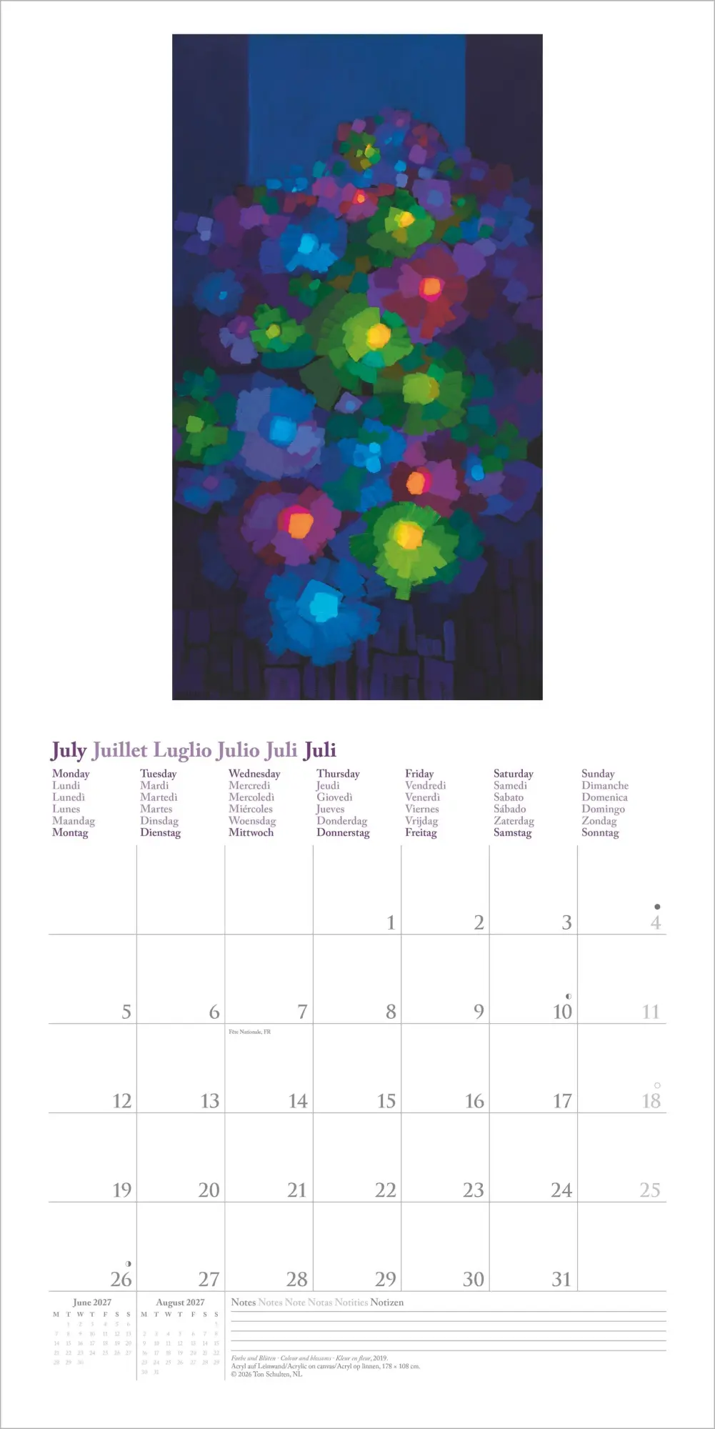 Bild: 4069095018396 | Ton Schulten 2027 | Neumann Verlage GmbH &amp; Co KG | Kalender | 14 S.