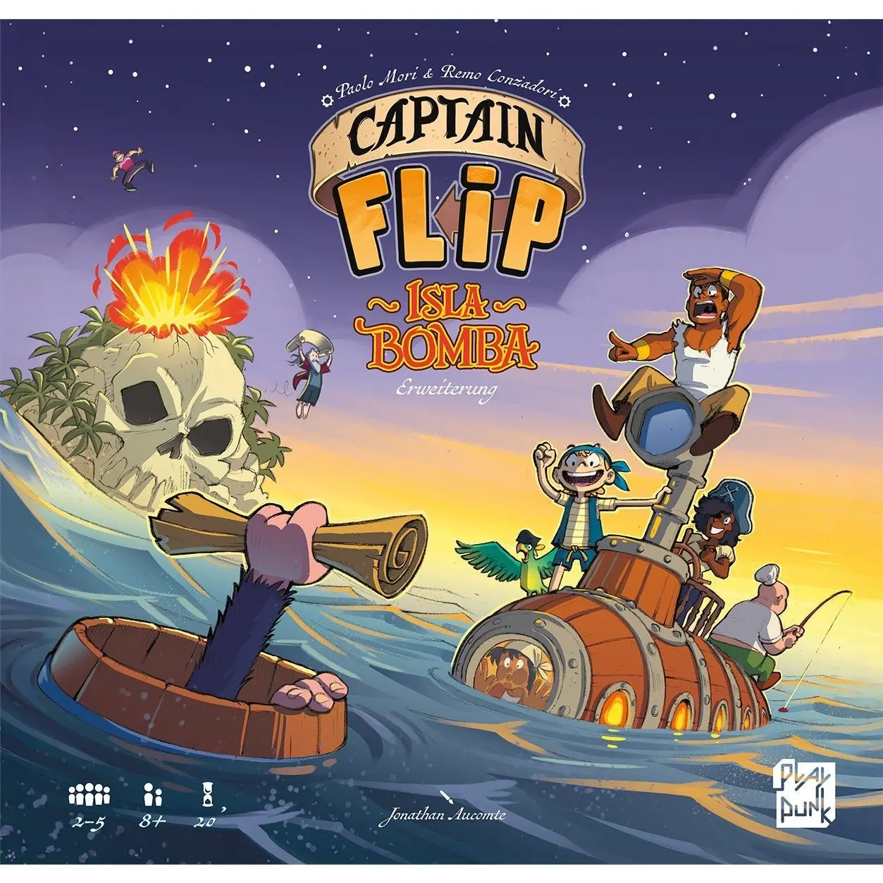 Cover: 5430003838396 | Captain Flip - Isla Bomba | Spiel | Deutsch | 2026 | Asmodee GmbH