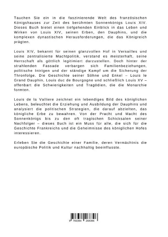 Rückseite: 9783384268396 | Die Familie des Sonnenkönigs | Louis de la Valliere | Buch | 244 S.