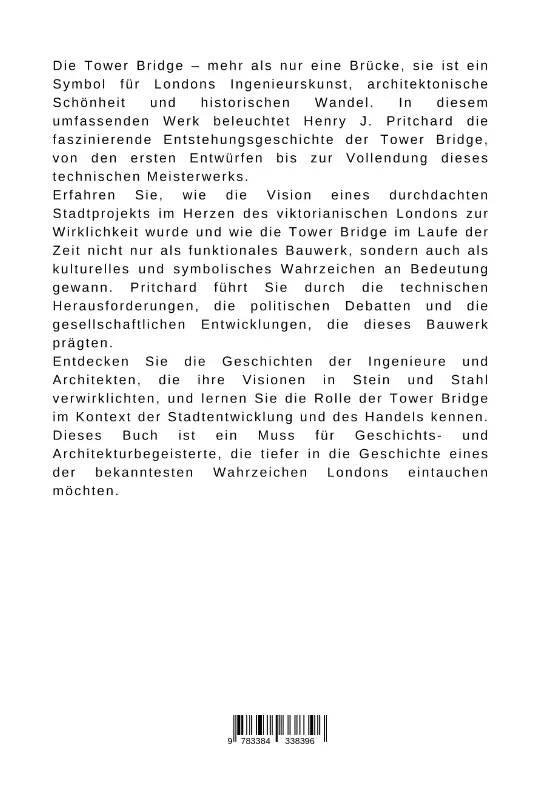 Bild: 9783384338396 | Von der Vision zur Wirklichkeit: Die Tower Bridge | Henry J. Pritchard