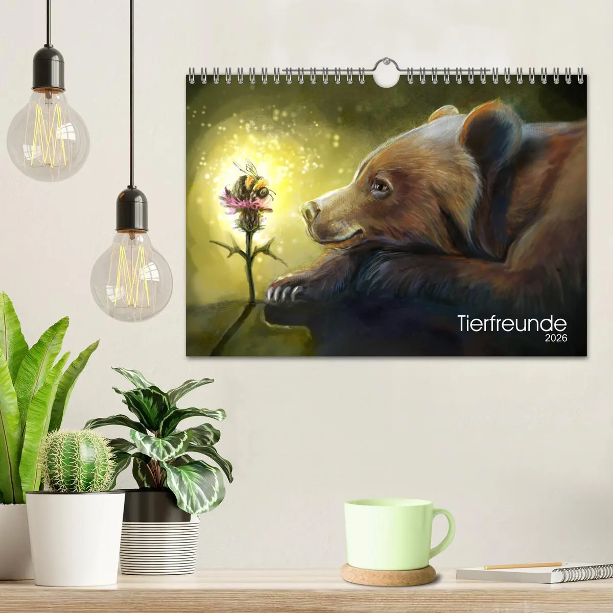 Bild: 9783457458396 | Tierfreunde (Wandkalender 2026 DIN A4 quer), CALVENDO Monatskalender