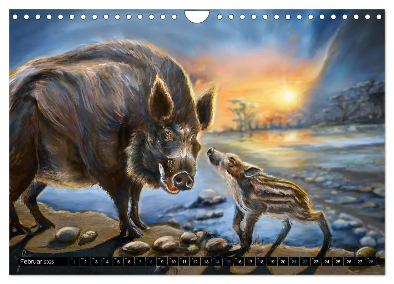 Bild: 9783457458396 | Tierfreunde (Wandkalender 2026 DIN A4 quer), CALVENDO Monatskalender