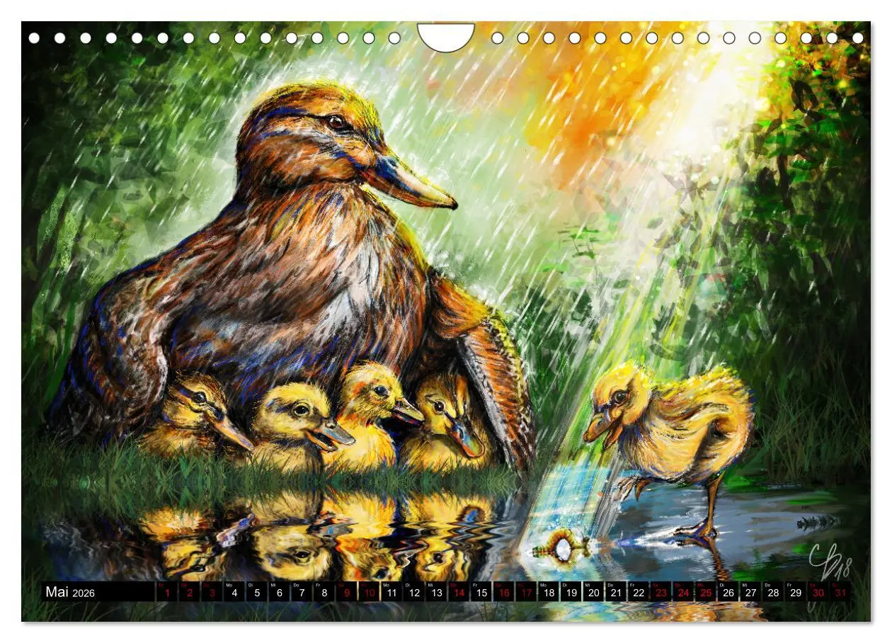 Bild: 9783457458396 | Tierfreunde (Wandkalender 2026 DIN A4 quer), CALVENDO Monatskalender