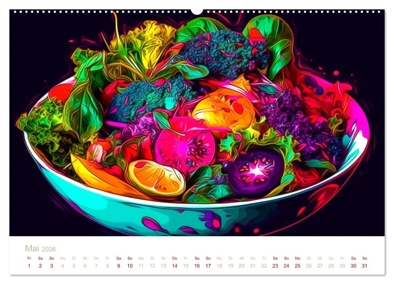 Bild: 9783457528396 | FAST FOOD KUNST (hochwertiger Premium Wandkalender 2026 DIN A2...