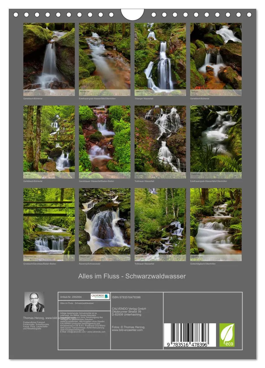 Bild: 9783516478396 | Alles im Fluss - Schwarzwaldwasser (Wandkalender 2026 DIN A4 hoch),...