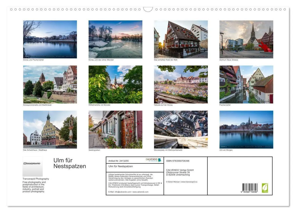 Bild: 9783569708396 | Ulm für Nestspatzen (Wandkalender 2027 DIN A2 quer), CALVENDO...