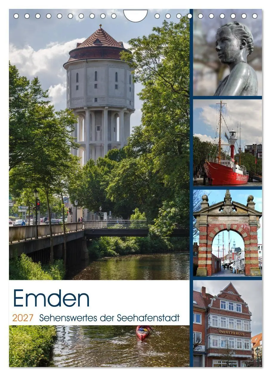 Cover: 9783569878396 | Emden - Sehenswertes der Seehafenstadt (Wandkalender 2027 DIN A4...