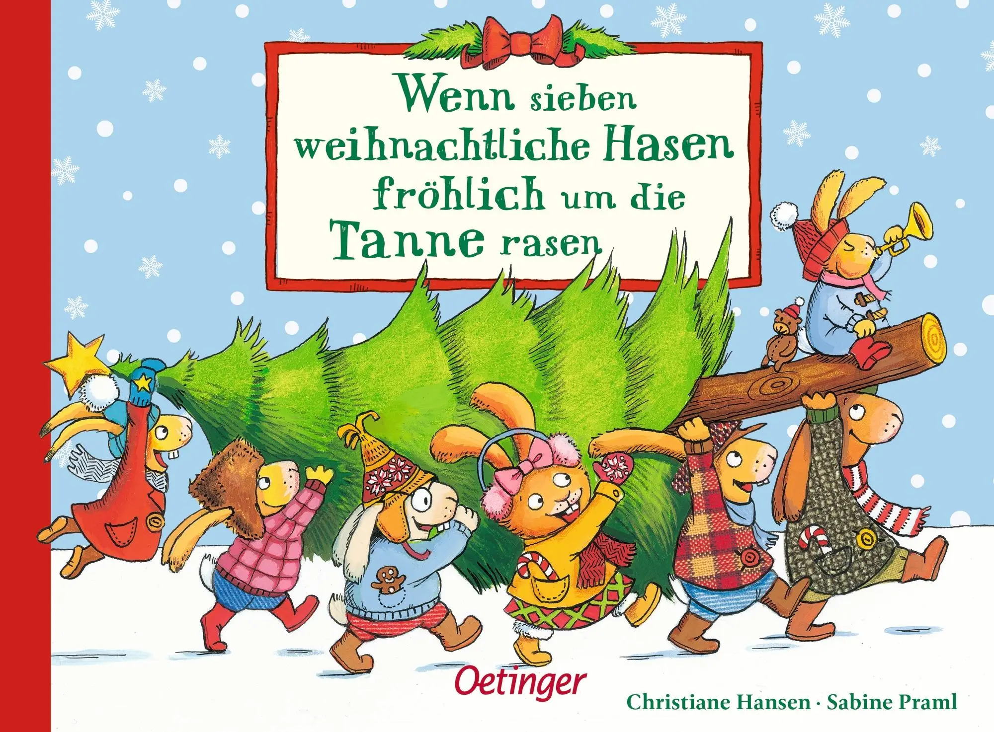Cover: 9783789108396 | Wenn sieben weihnachtliche Hasen fröhlich um die Tanne rasen | Praml