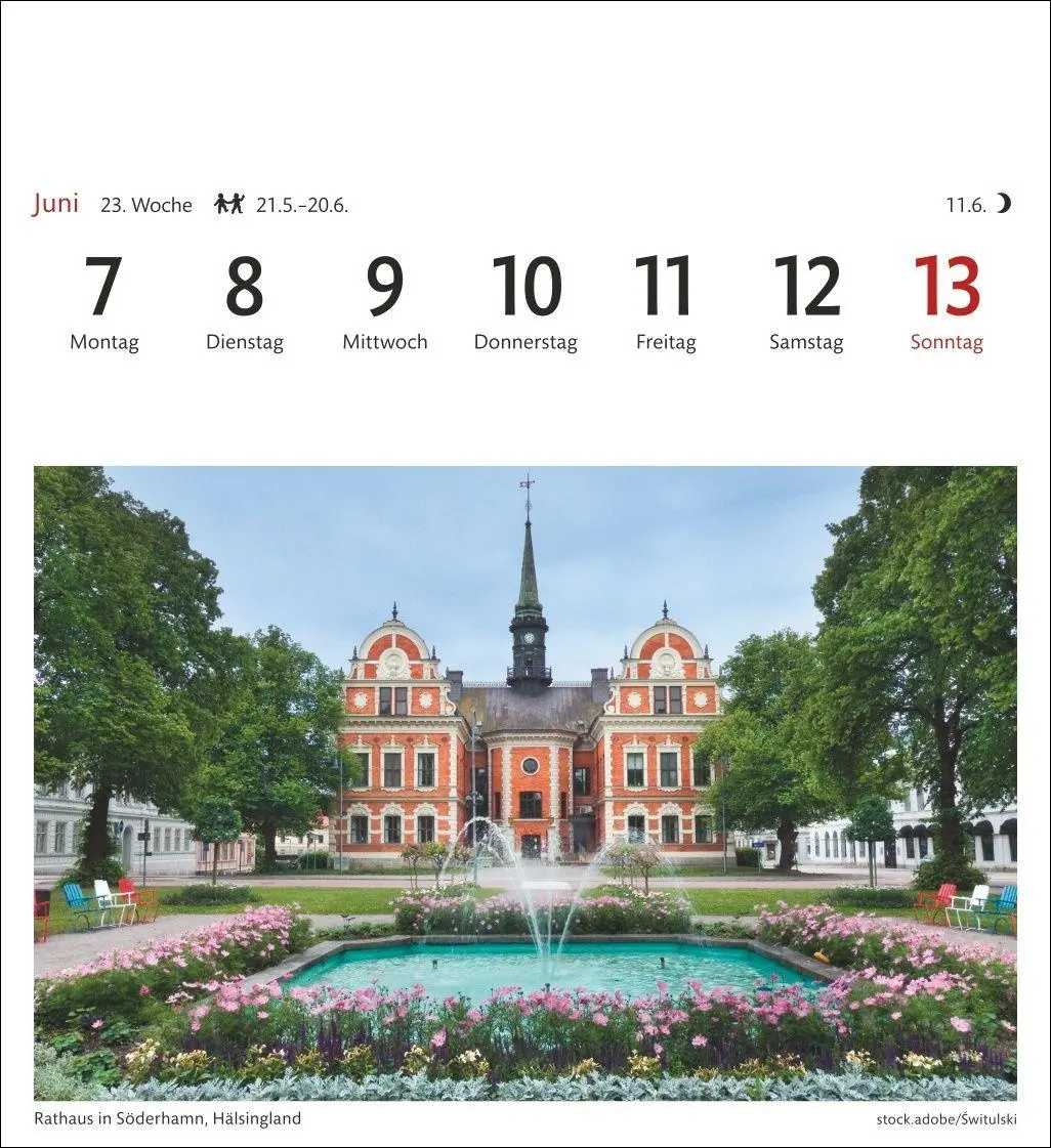 Bild: 9783840038396 | Schweden Sehnsuchtskalender 2027 - Wochenkalender mit 53 Postkarten