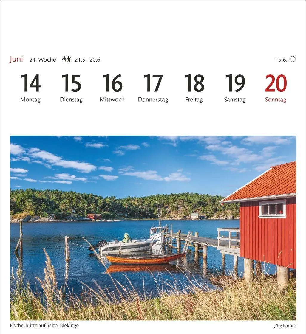 Bild: 9783840038396 | Schweden Sehnsuchtskalender 2027 - Wochenkalender mit 53 Postkarten