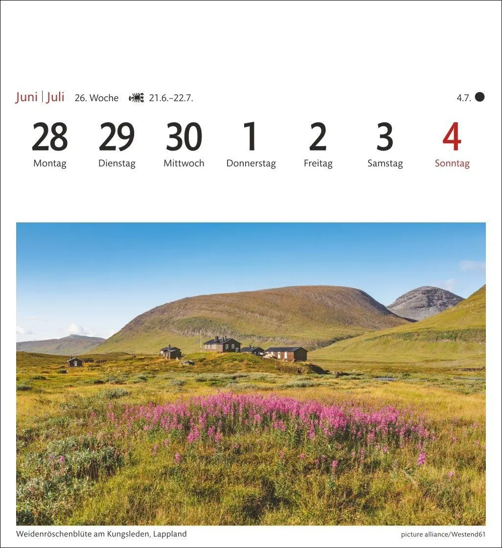 Bild: 9783840038396 | Schweden Sehnsuchtskalender 2027 - Wochenkalender mit 53 Postkarten