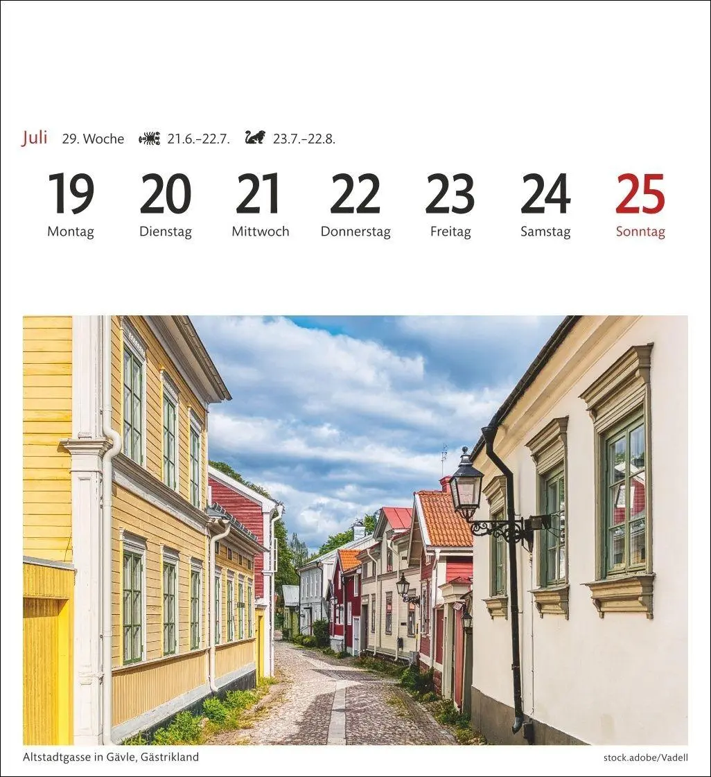 Bild: 9783840038396 | Schweden Sehnsuchtskalender 2027 - Wochenkalender mit 53 Postkarten