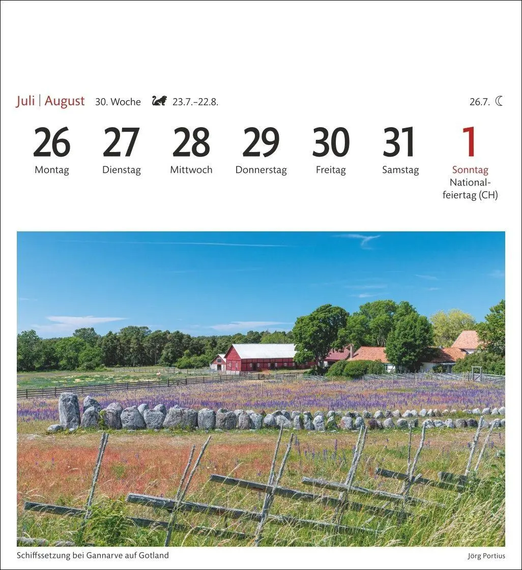 Bild: 9783840038396 | Schweden Sehnsuchtskalender 2027 - Wochenkalender mit 53 Postkarten