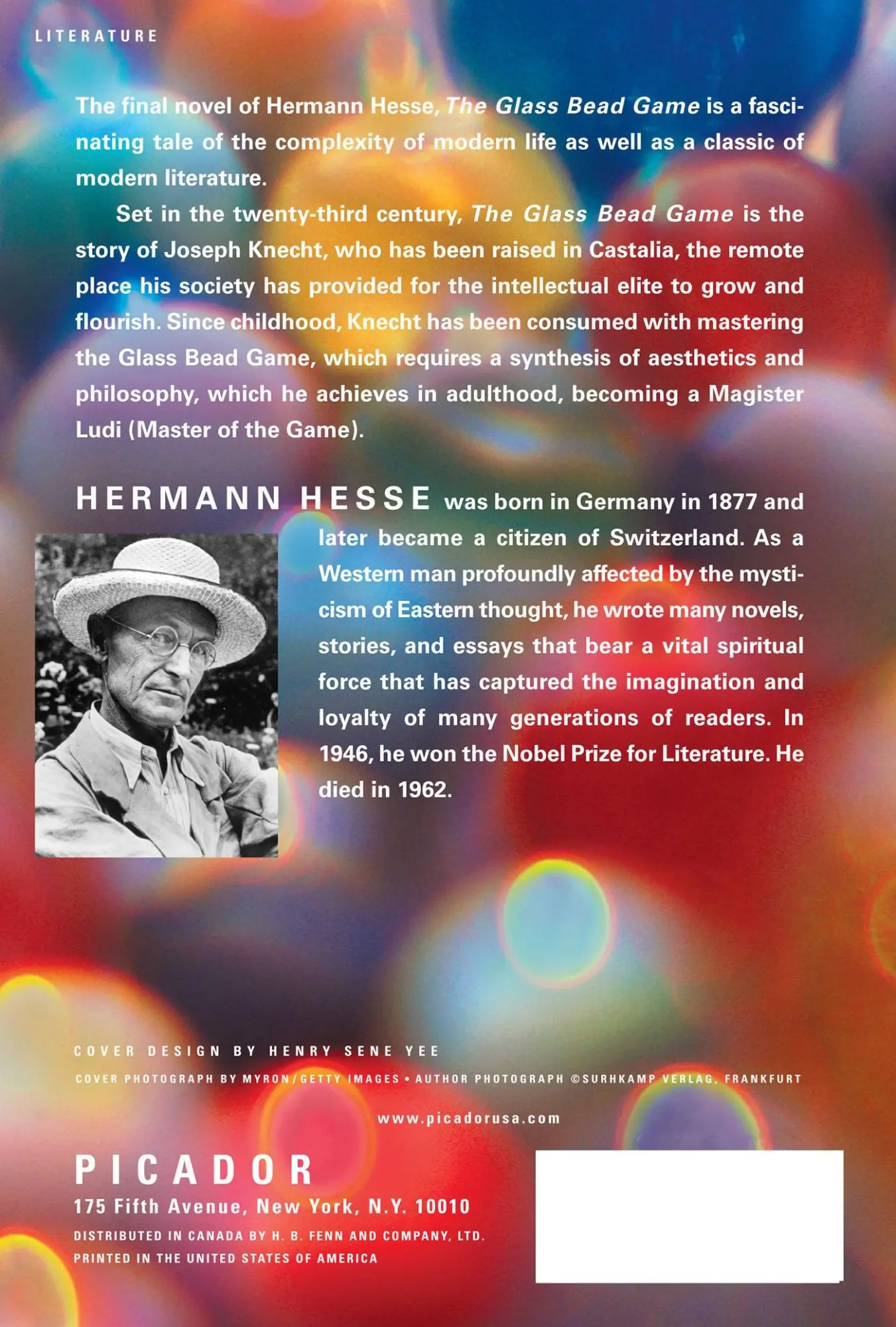 Rückseite: 9780312278496 | The Glass Bead Game | (Magister Ludi) a Novel | Hermann Hesse | Buch