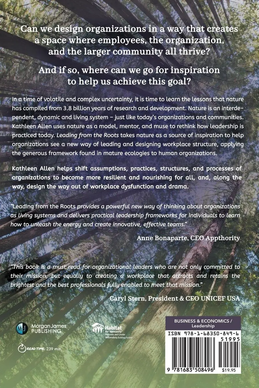 Rückseite: 9781683508496 | Leading from the Roots | Kathleen E. Allen | Taschenbuch | Englisch