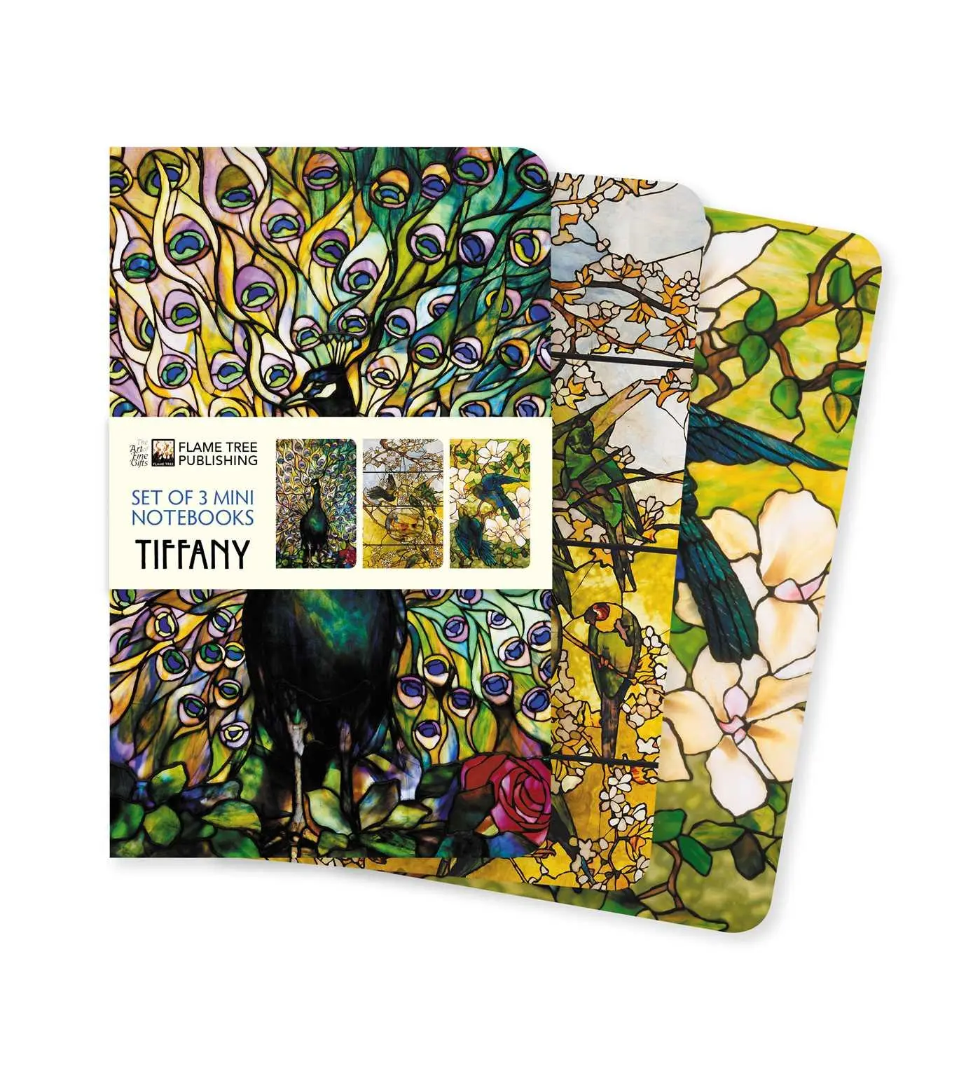 Cover: 9781839648496 | Tiffany Set of 3 Mini Notebooks | Flame Tree Publishing | Buch | 2022