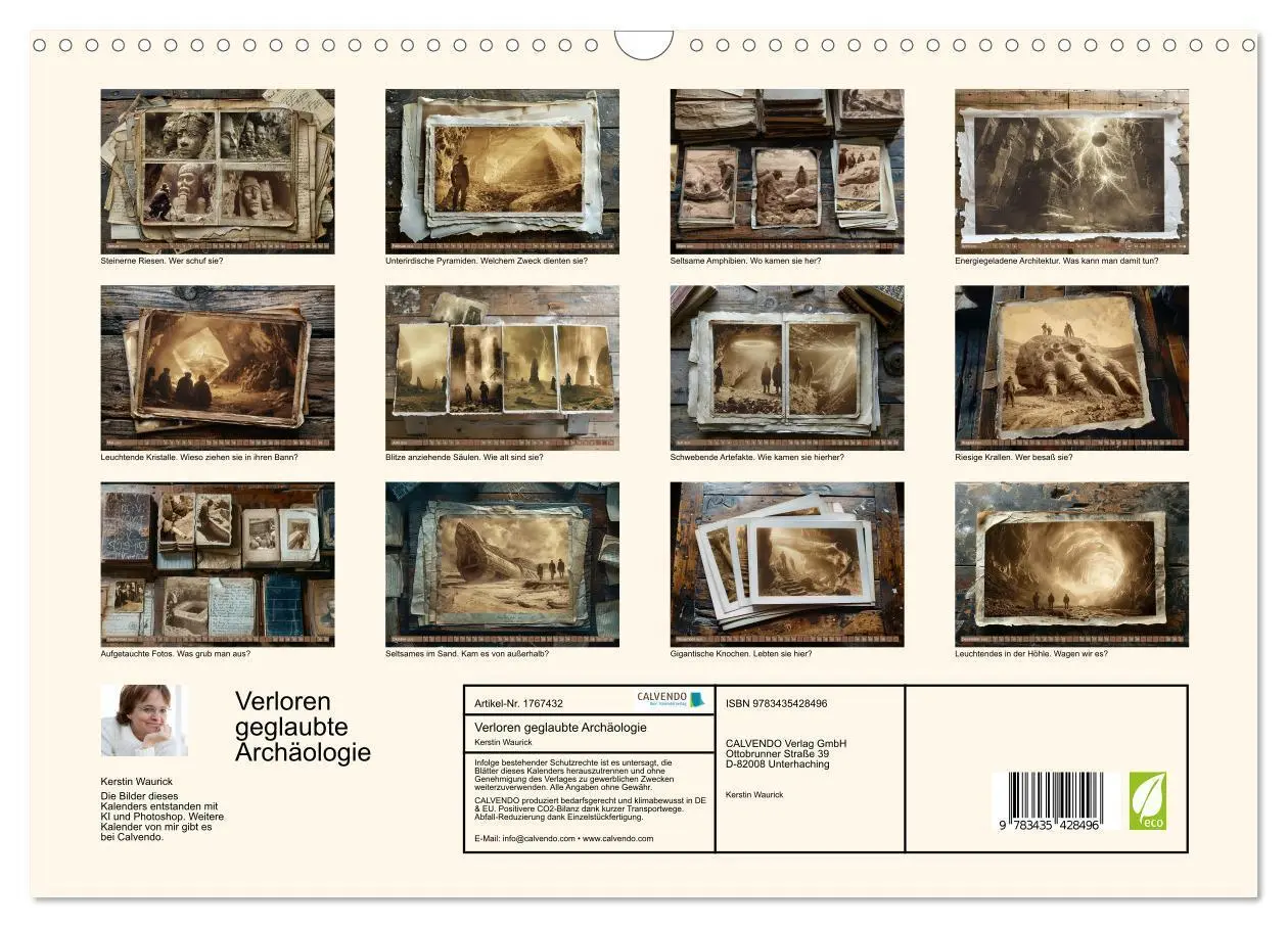 Bild: 9783435428496 | Verloren geglaubte Archäologie (Wandkalender 2025 DIN A3 quer),...
