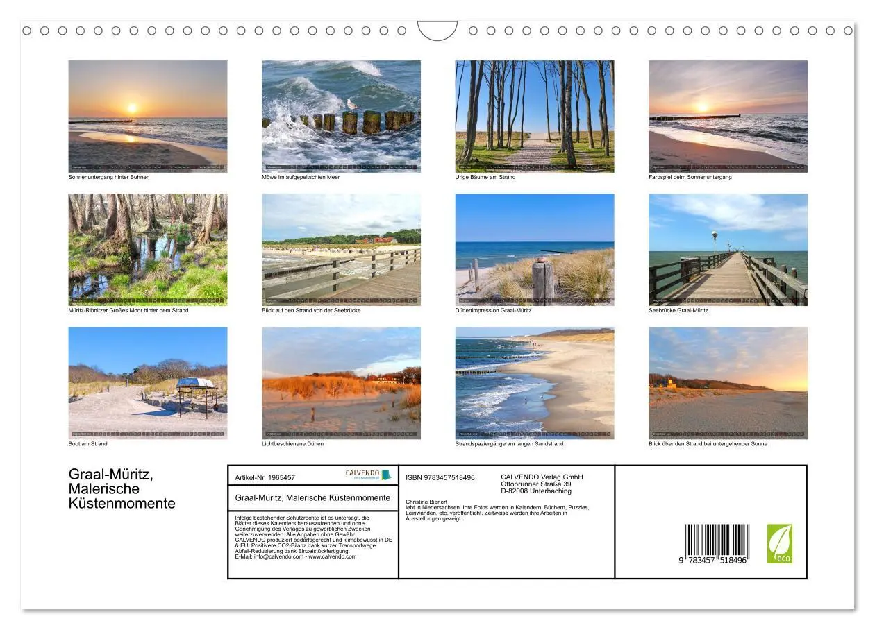 Bild: 9783457518496 | Graal-Müritz, Malerische Küstenmomente (Wandkalender 2026 DIN A3...