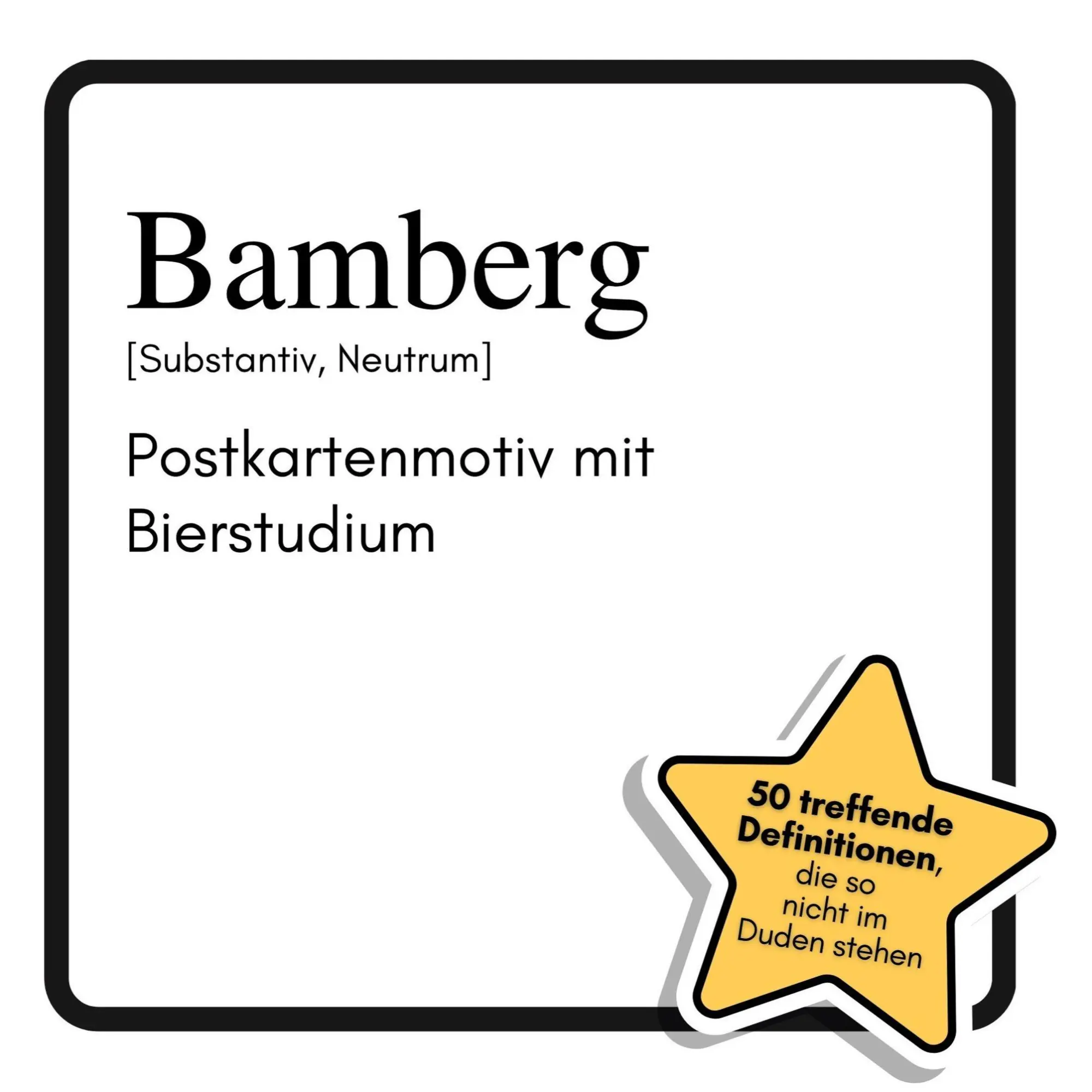 Cover: 9783695358496 | Bamberg | Postkartenmotiv mit Bierstudium | Leon Schulz | Taschenbuch