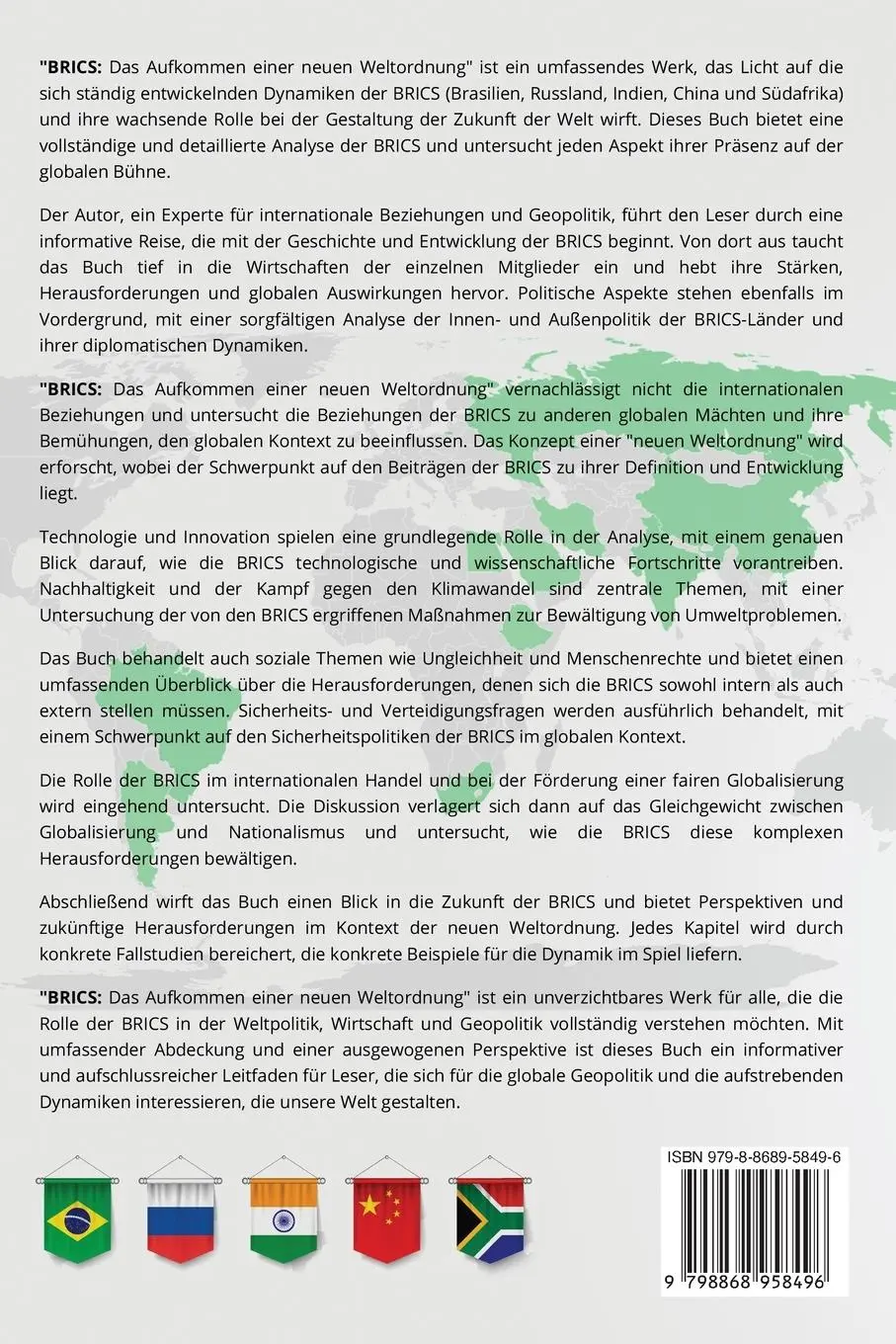 Rückseite: 9798868958496 | Brics | Max Weltweit | Taschenbuch | Deutsch | 2023