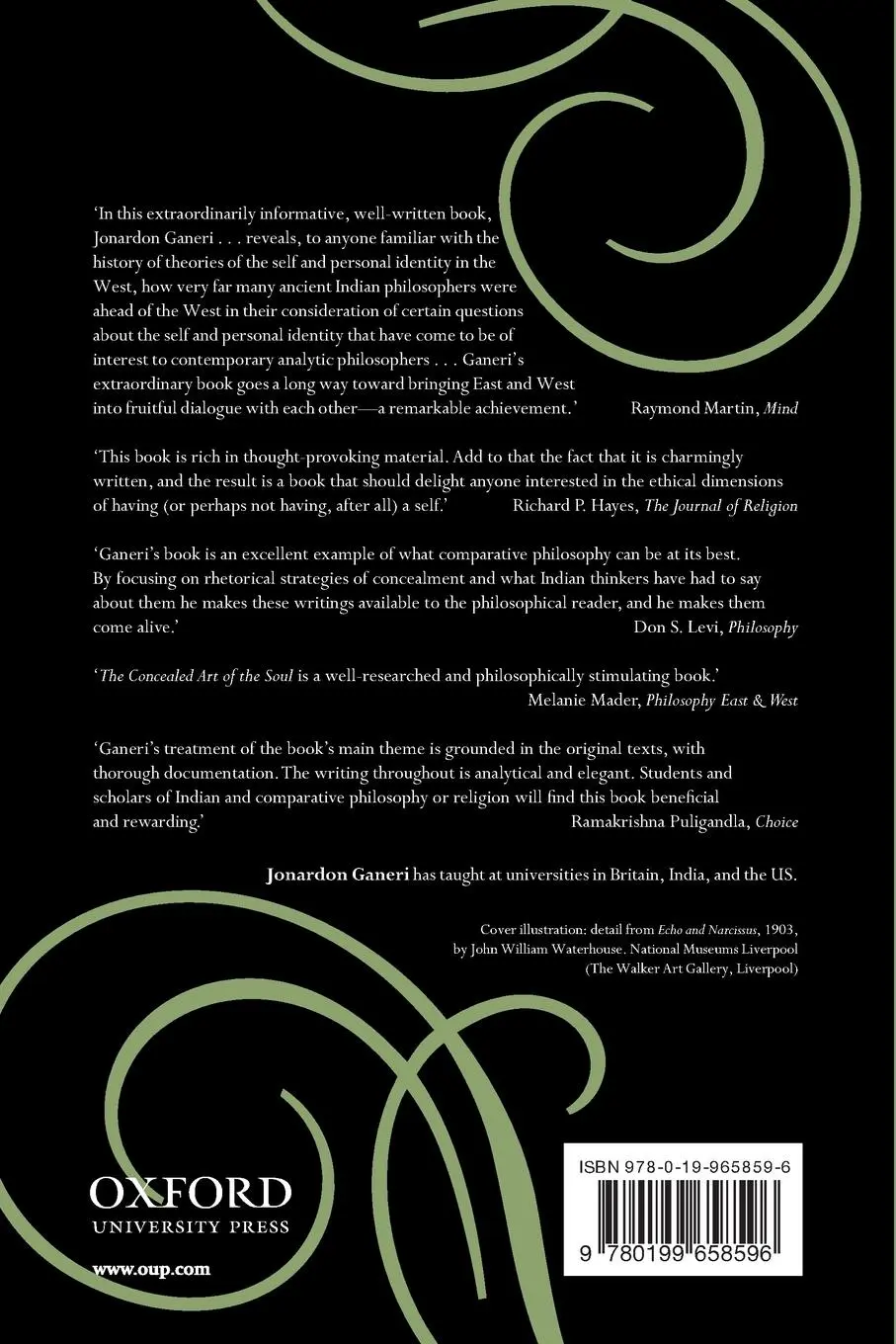 Rückseite: 9780199658596 | THE CONCEALED ART OF THE SOUL | Ganeri | Taschenbuch | Englisch | 2013