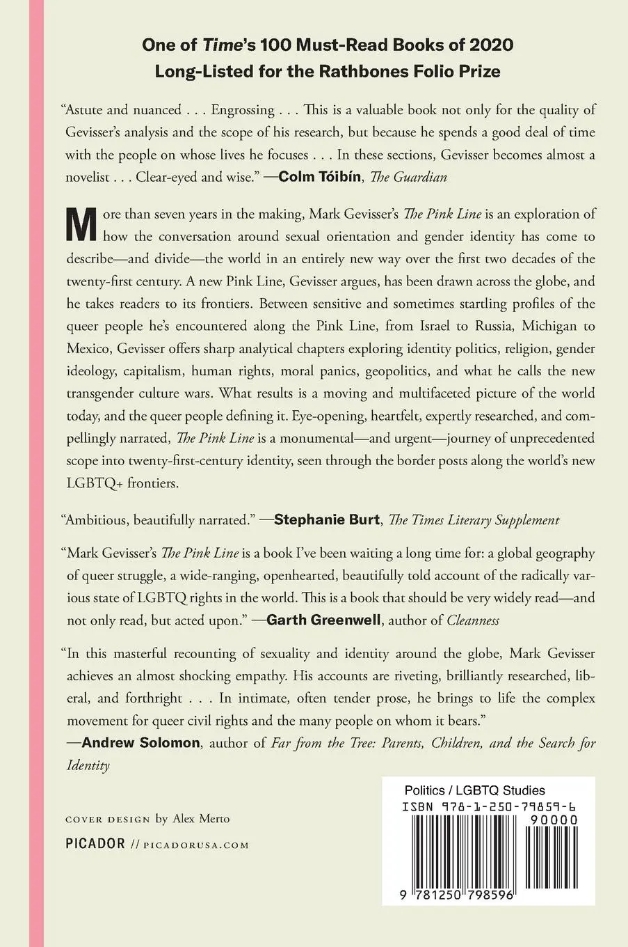 Rückseite: 9781250798596 | Pink Line | Mark Gevisser | Taschenbuch | Englisch | 2021
