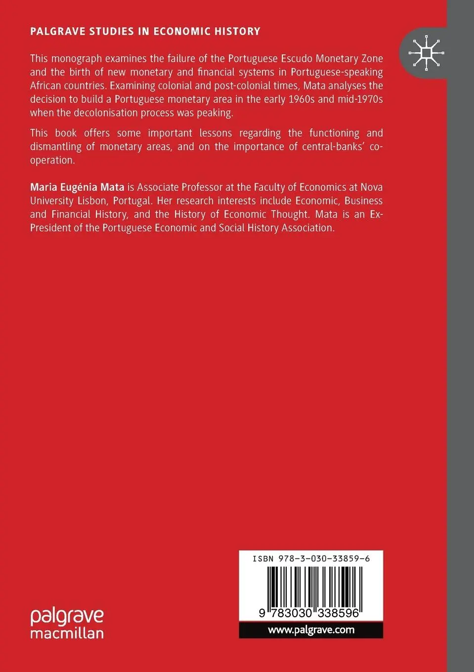 Rückseite: 9783030338596 | The Portuguese Escudo Monetary Zone | Maria Eugénia Mata | Taschenbuch