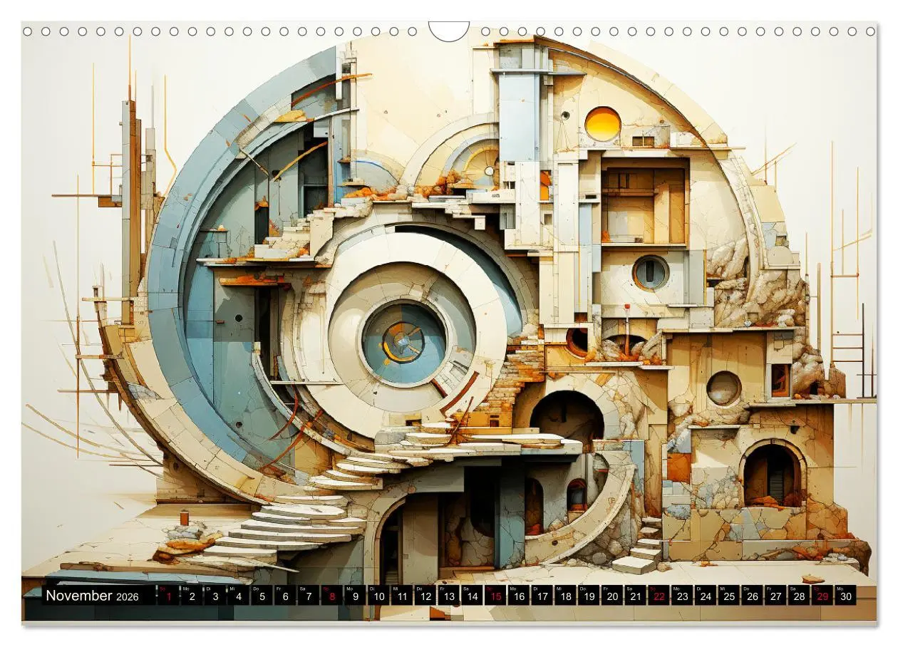 Bild: 9783457508596 | Art Deco. Kubismus und surreal inspirierte Collagen (Wandkalender...