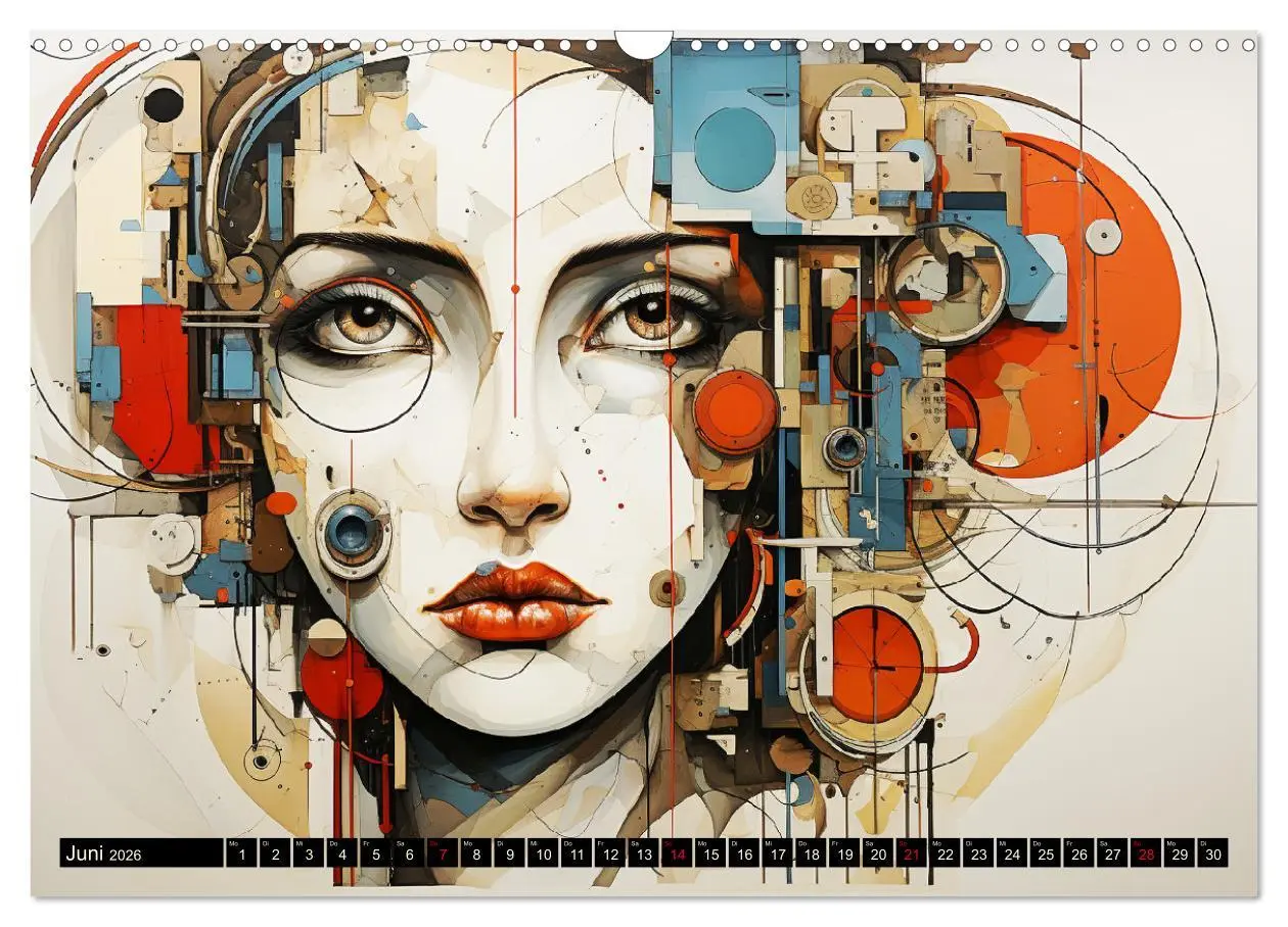 Bild: 9783457508596 | Art Deco. Kubismus und surreal inspirierte Collagen (Wandkalender...