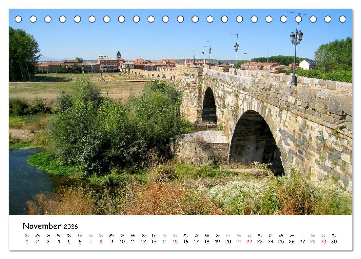 Bild: 9783516078596 | Jakobsweg - Camino Frances (Tischkalender 2026 DIN A5 quer),...