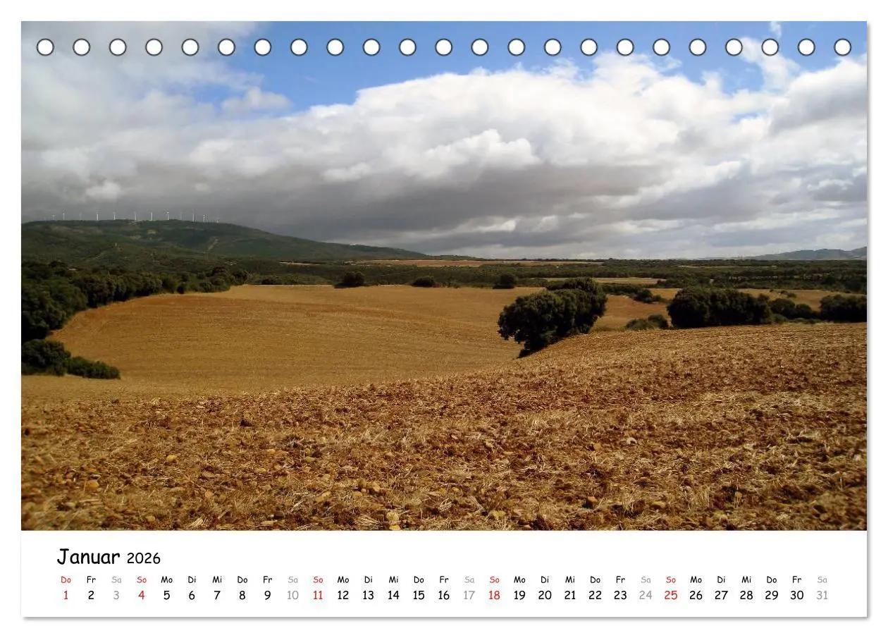 Bild: 9783516078596 | Jakobsweg - Camino Frances (Tischkalender 2026 DIN A5 quer),...